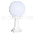 47 cm high street lamp in white acrylic and aluminum made in Italy - Trovabianco