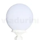 47 cm high street lamp in white acrylic and aluminum made in Italy - Trovabianco Viadurini