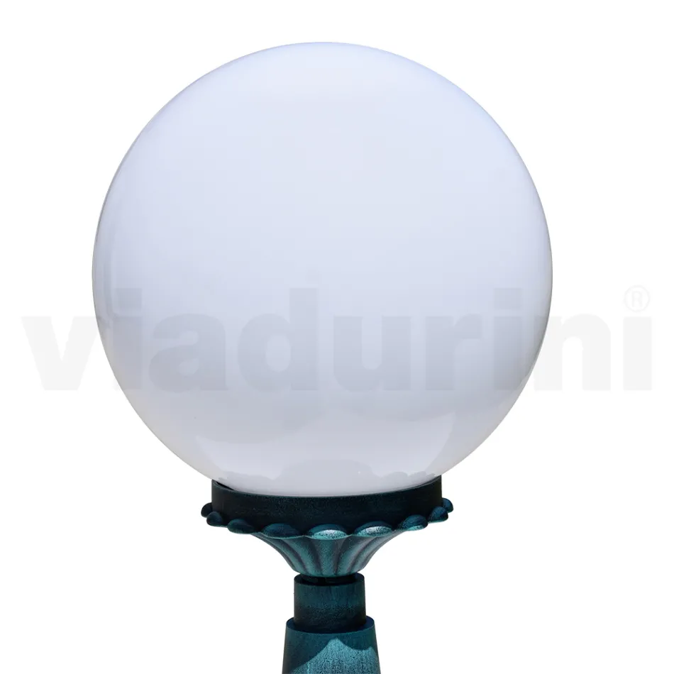 47 cm high street lamp in black acrylic and aluminum made in Italy - Trovanero Viadurini