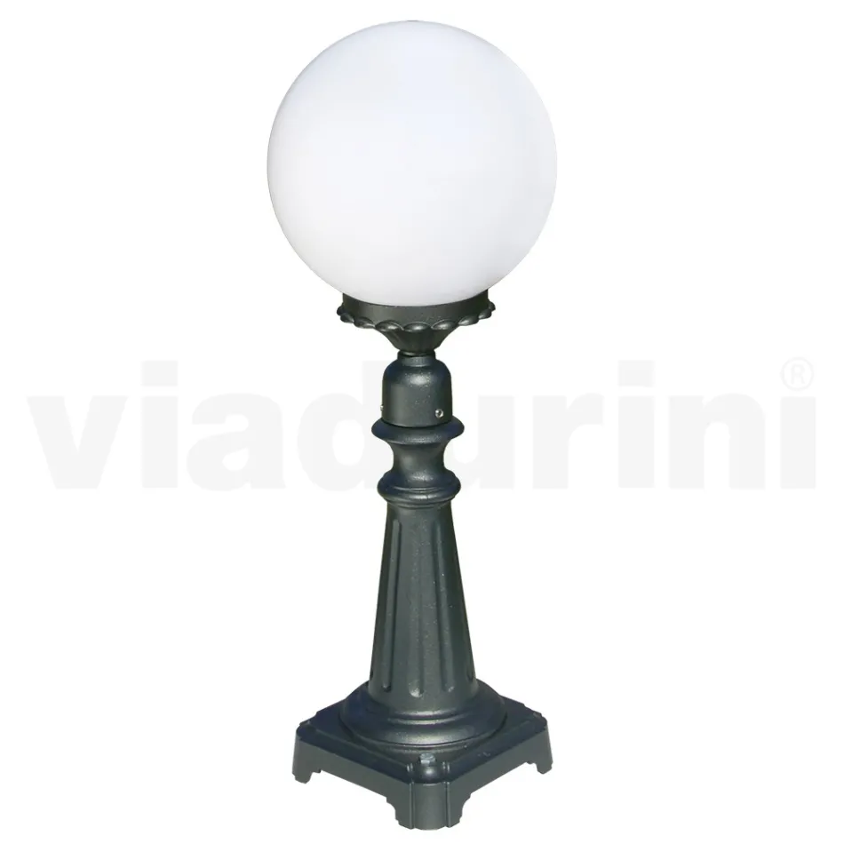 69 cm tall street lamp in Acrylic and Anthracite Aluminum Made in Italy - Trovaantracite Viadurini