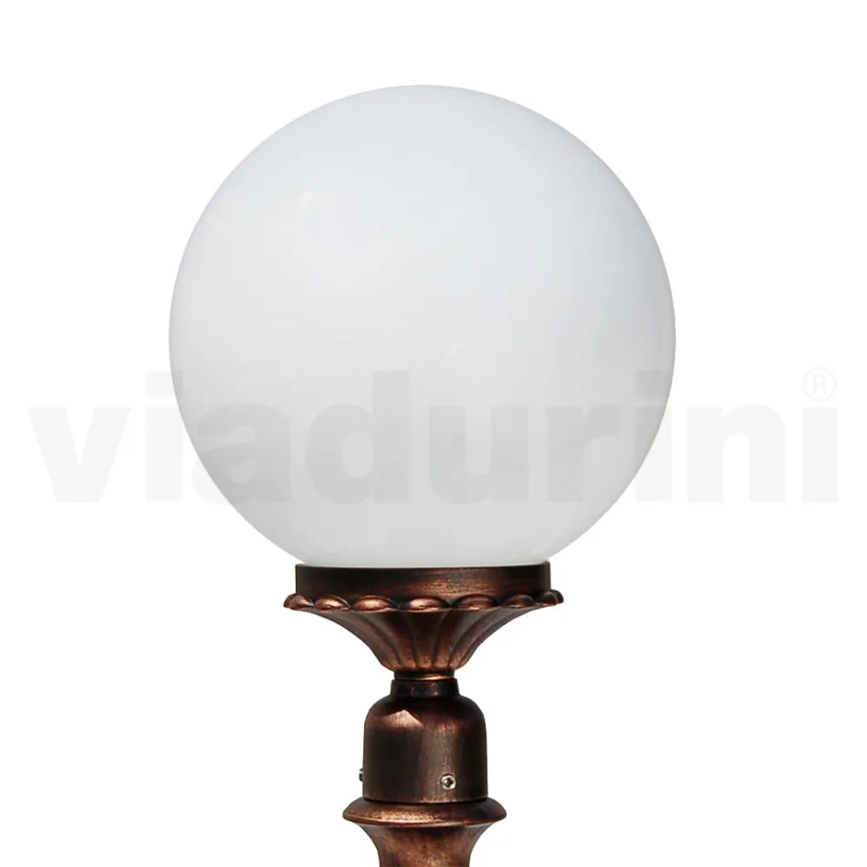 69 cm tall street lamp in black acrylic and aluminum made in Italy - Trovanero Viadurini