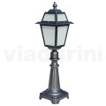 76.5 cm tall garden lamp in Anthracite Aluminum and Sandblasted Glass - Elric