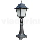 76 cm high street lamp in Anthracite Glass and Aluminum Made in Italy - Scintilla Viadurini
