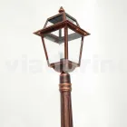 Low streetlight for outdoor in aluminum produced in Italy, Kristel Viadurini