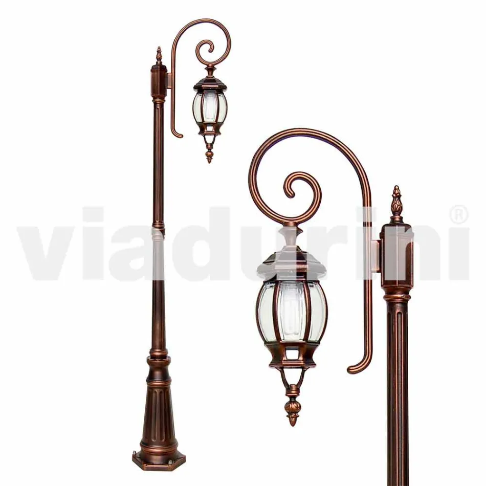 Anika classic aluminum garden lamp made in Italy Viadurini