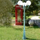 Outdoor Lamp Post 212 cm in Black Acrylic and Aluminum Made in Italy - Trovanero Viadurini
