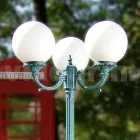 Outdoor Lamp Post 212 cm in Black Acrylic and Aluminum Made in Italy - Trovanero Viadurini