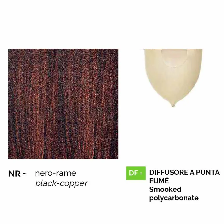 Outdoor three-light aluminum street lamp made in Italy, Anusca Viadurini