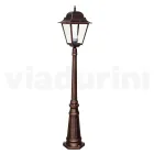 161 cm tall outdoor lamp in glass and die-cast aluminum - Alchemist Viadurini