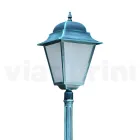 222 cm high outdoor lamp in glass and die-cast aluminum - Alchemist Viadurini