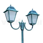 259 cm tall outdoor lamp in glass and die-cast aluminum - Alchemist Viadurini