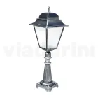 85 cm high outdoor lamp in glass and die-cast aluminum - Alchemist Viadurini
