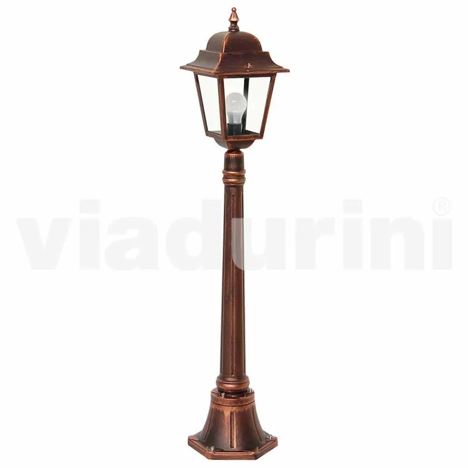 Low aluminum outdoor lamp made in Italy, Aquilina Viadurini