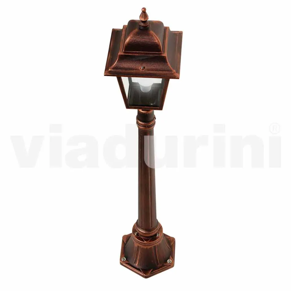 Low aluminum outdoor lamp made in Italy, Aquilina Viadurini