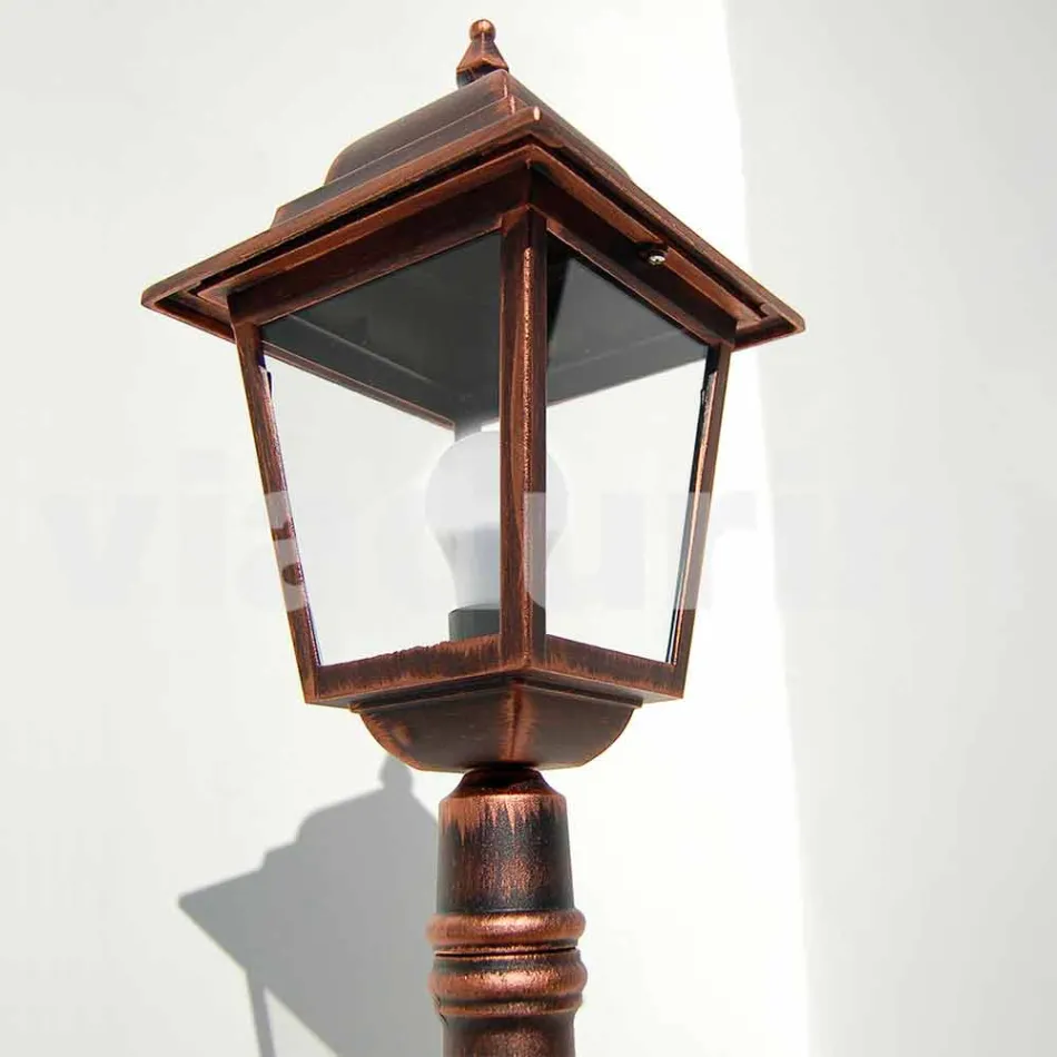 Low aluminum outdoor lamp made in Italy, Aquilina Viadurini