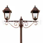 Classic outdoor aluminum street lamp made in Italy, Aquilina Viadurini