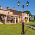 Outdoor classic lamppost made with aluminum, made in Italy, Aquilina