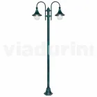 Outdoor lamp made of aluminum with two lights made in Italy, Anusca Viadurini