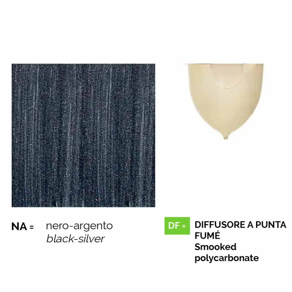 Outdoor lamp made of aluminum with two lights made in Italy, Anusca Viadurini