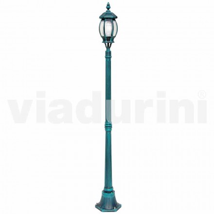 Outdoor lamp post in die-cast aluminum made in Italy, Anika Viadurini