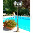 Kristel, three-light classic garden lamp made in Italy Viadurini