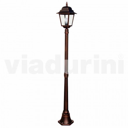 Classic aluminum garden lamp made in Italy, Aquilina Viadurini