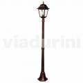 Classic garden lamppost made with aluminum, made in Italy, Aquilina