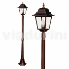 Classic aluminum garden lamp made in Italy, Aquilina Viadurini