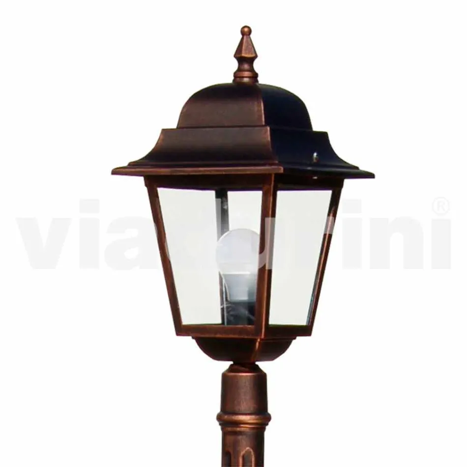Classic aluminum garden lamp made in Italy, Aquilina Viadurini
