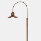 Garden Lamp Post with High or Low Arch in Brass and Copper - Edge by Il Fanale Viadurini