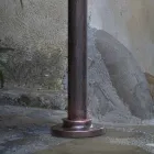 Garden Lamp Post Curved Design in Aluminum Hand Decorated - Campobasso Viadurini