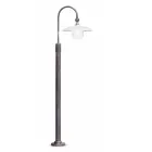 Garden Lamp Post Curved Design in Aluminum Hand Decorated - Campobasso Viadurini