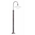 Garden Lamp Post Curved Design in Aluminum Hand Decorated - Campobasso