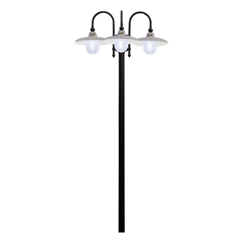 Aluminum Garden Lamp with 1 or 2 or 3 Lights Design - Campobasso Viadurini