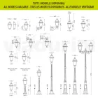 Garden lamp in Anthracite Aluminum and Sandblasted Glass - Elric Viadurini