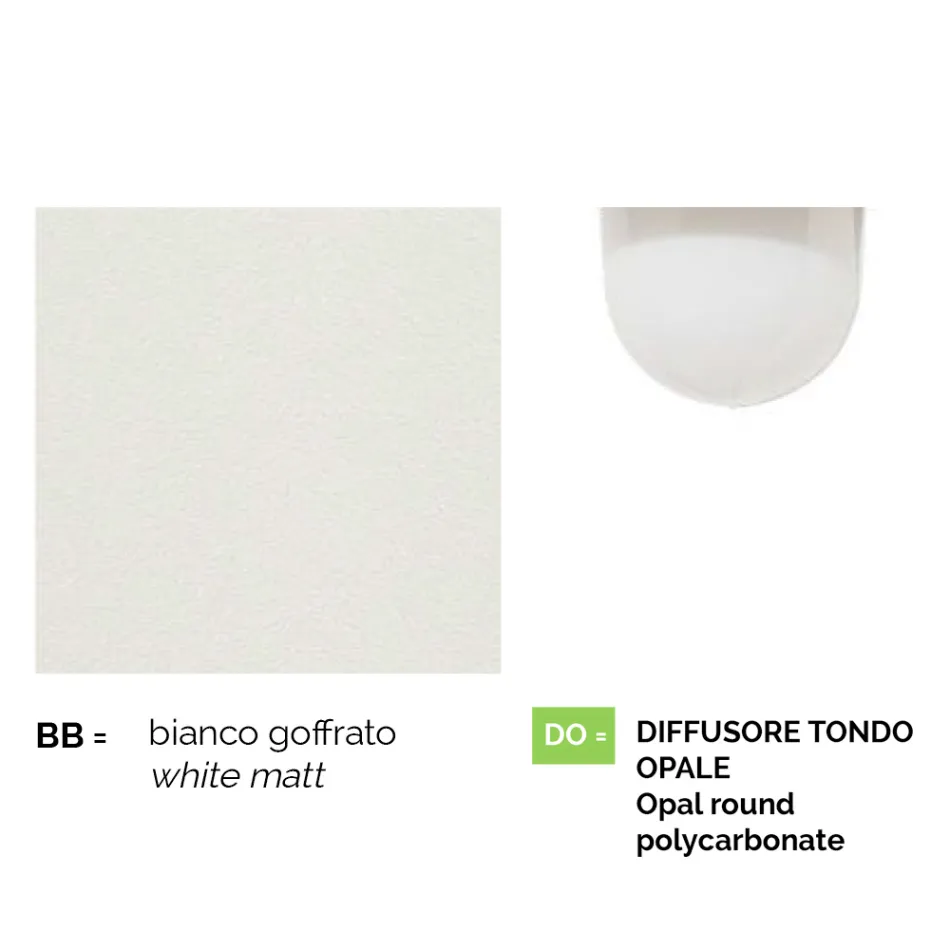 White aluminum garden lamp with 1 light produced in Italy, Anusca Viadurini