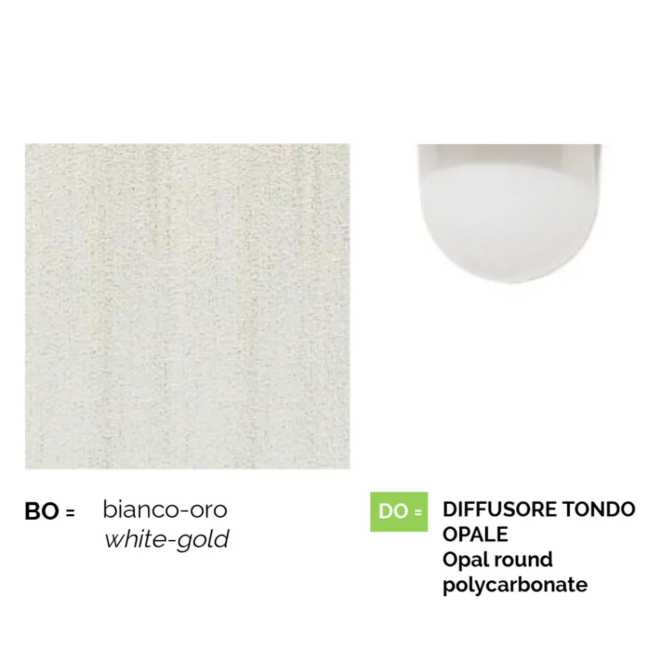 White aluminum garden lamp with 1 light produced in Italy, Anusca Viadurini