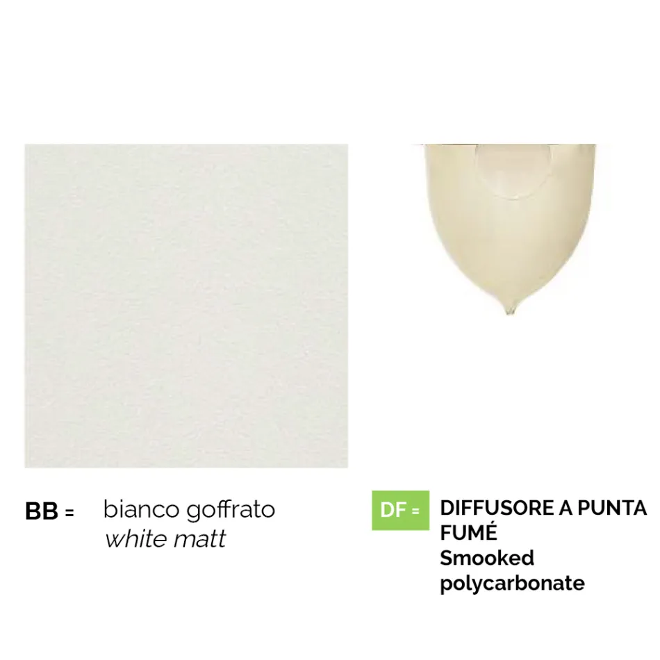 White aluminum garden lamp with 1 light produced in Italy, Anusca Viadurini