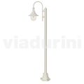 White aluminum garden lamp with 1 light produced in Italy, Anusca