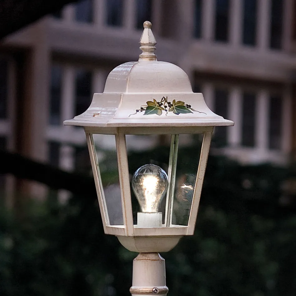 Aluminum Garden Lamp Post Classic Hand Painted Decoration - Gorizia Viadurini