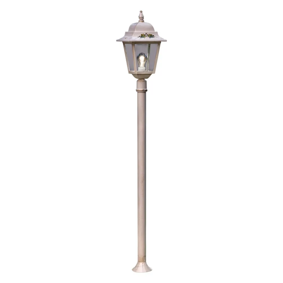 Aluminum Garden Lamp Post Classic Hand Painted Decoration - Gorizia Viadurini