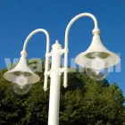 Garden lamp in white die-cast aluminum made Italy, Anusca Viadurini
