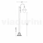 Garden lamp in die-cast aluminum made in Italy, Anusca Viadurini