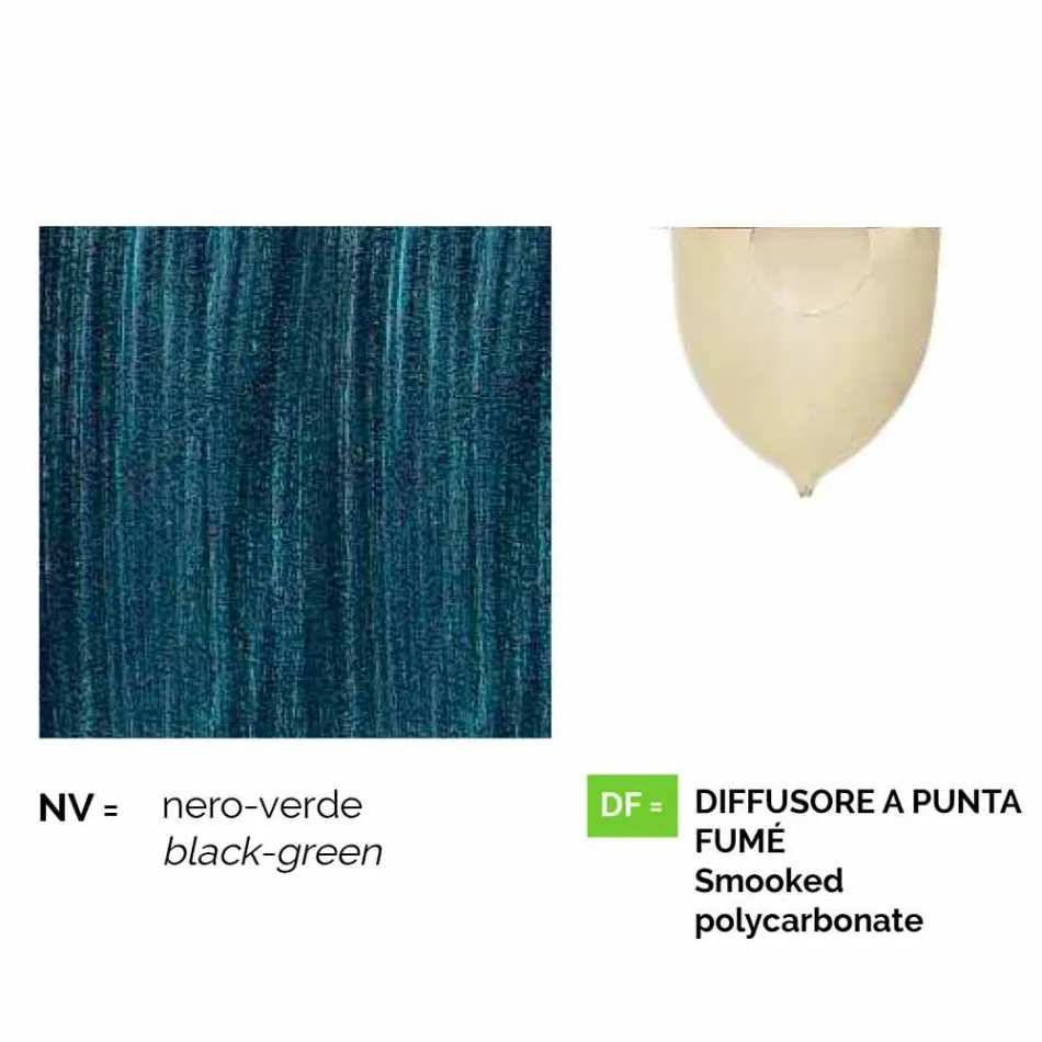 Garden lamp in die-cast aluminum made in Italy, Anusca Viadurini