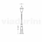 Garden lamp in die-cast aluminum made in Italy, Aquilina Viadurini