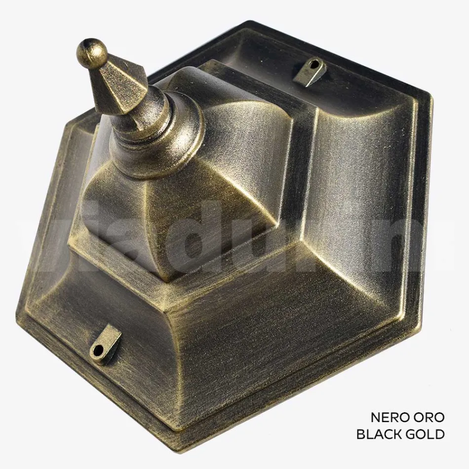 Garden lamp in sandblasted glass and 5 aluminum finishes - Pinako Viadurini