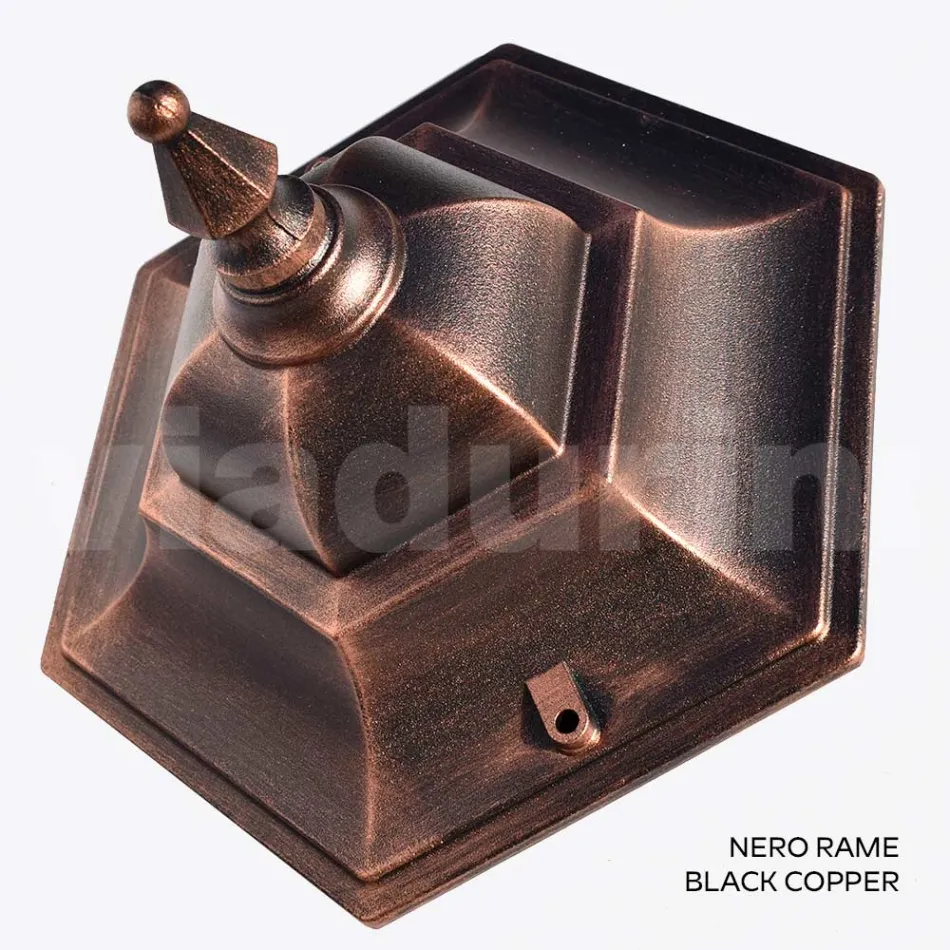 Garden lamp in sandblasted glass and 5 aluminum finishes - Pinako Viadurini