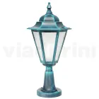 Garden lamp in sandblasted glass and 5 aluminum finishes - Pinako Viadurini
