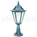 Garden lamp in sandblasted glass and 5 aluminum finishes - Pinako
