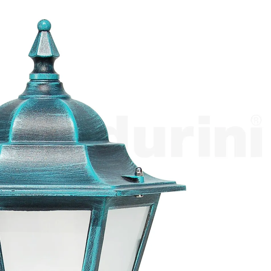 Garden lamp in sandblasted glass and 5 aluminum finishes - Pinako Viadurini
